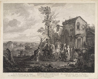 KG 13868
<br/>
Terugkeer naar het platteland
<br/>
<em>Filloeul, Pierre (werkz. 1730-1750)</em>